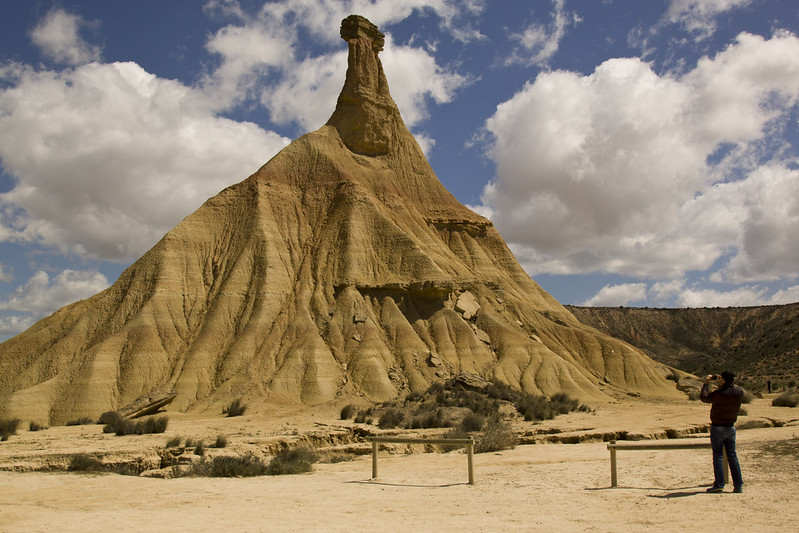 Bardenas reales in Navarra, emblemating filming locations in Spain