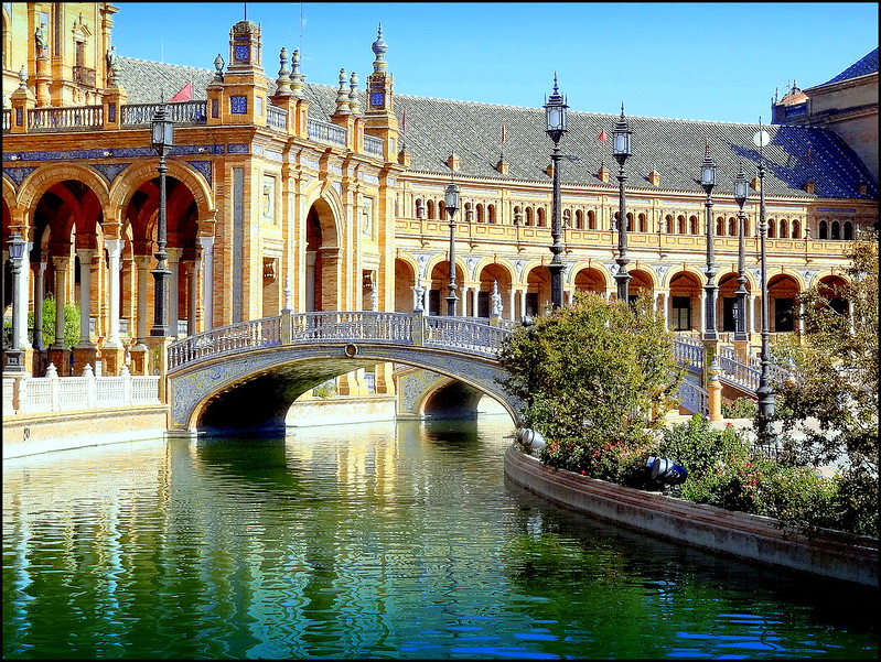 plaza espana in Seville, 8 emblemating filming locations in Spain